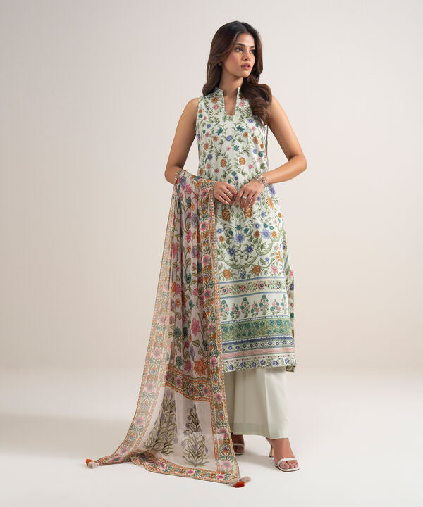 3 Piece - Printed Lawn Suit