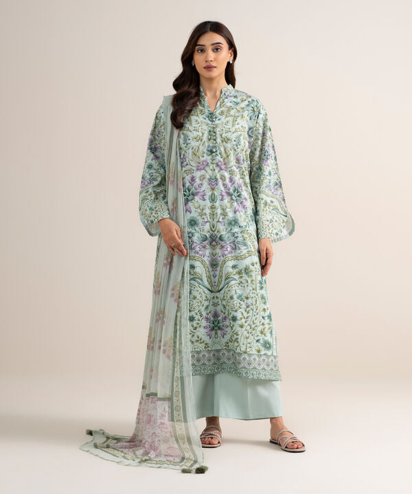 3 Piece - Printed Lawn Suit