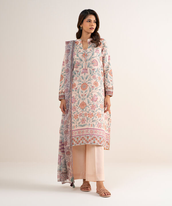 3 Piece - Printed Lawn Suit