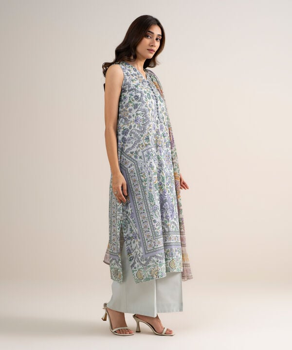 3 Piece - Printed Lawn Suit