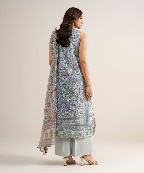 3 Piece - Printed Lawn Suit
