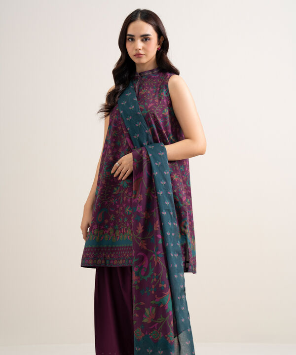 3 Piece - Printed Lawn Suit