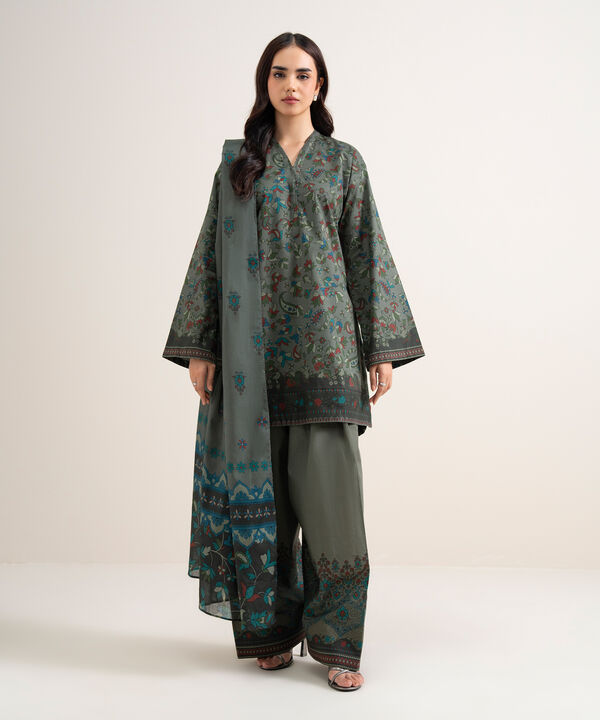 3 Piece - Printed Lawn Suit