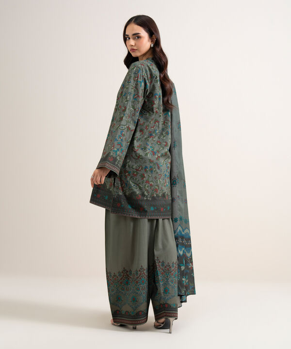 3 Piece - Printed Lawn Suit