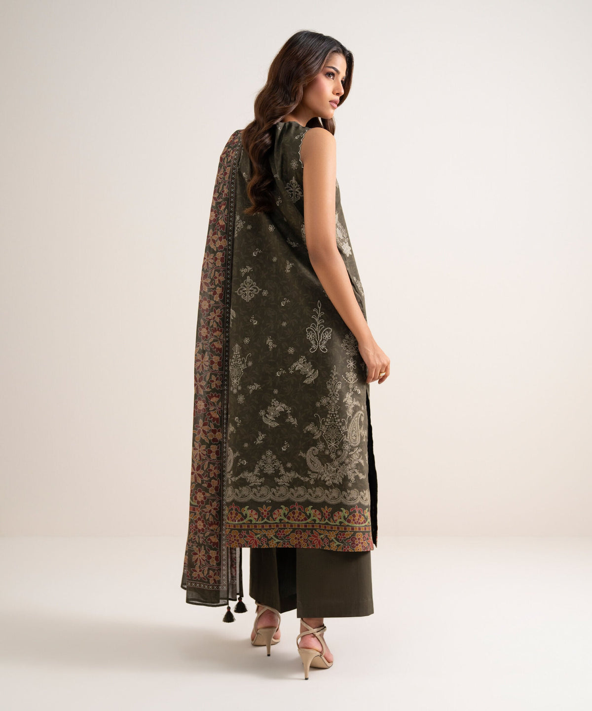 3 Piece - Printed Lawn Suit U3PDYS26V810