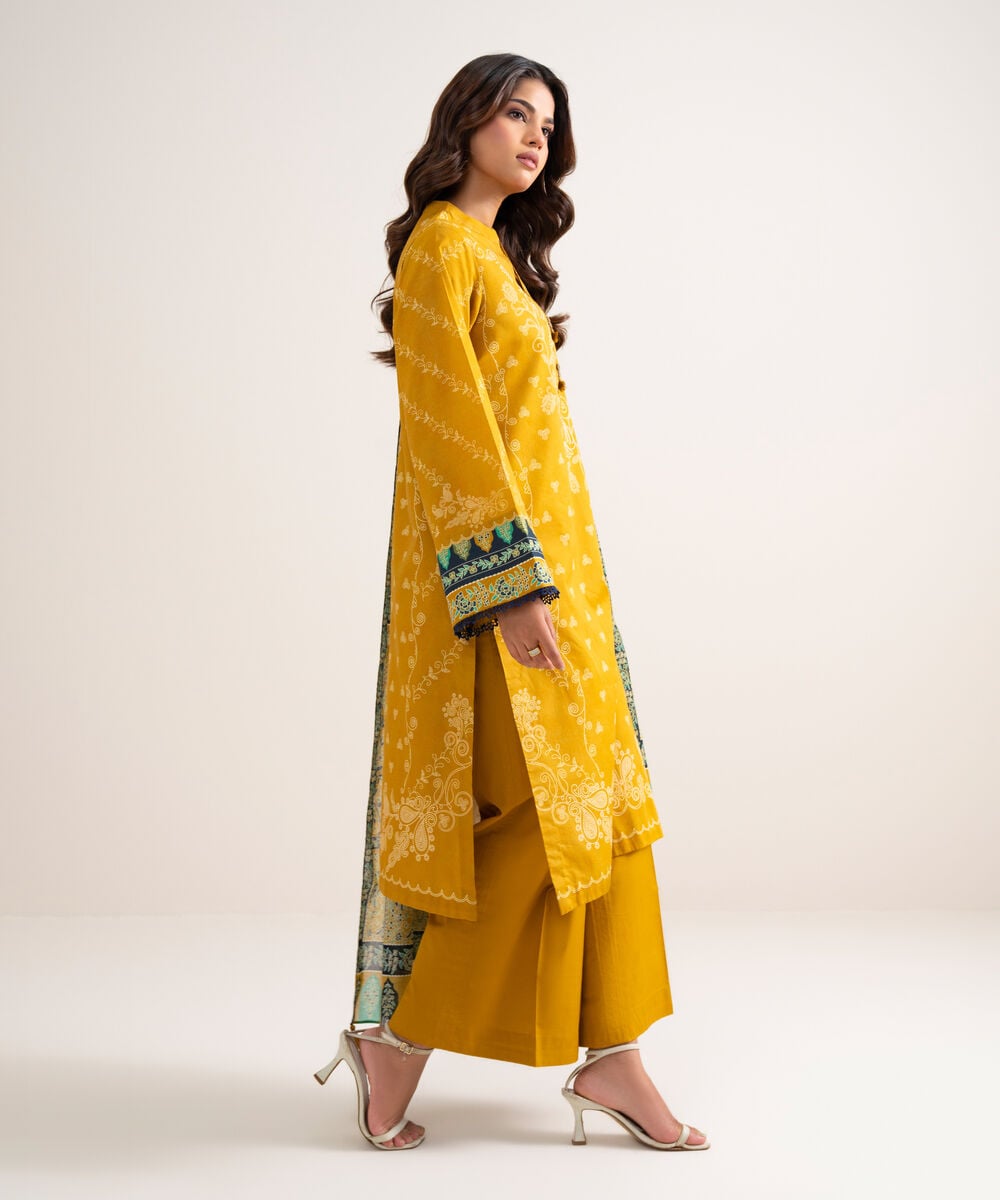 3 Piece - Printed Lawn Suit U3PDYS26V812