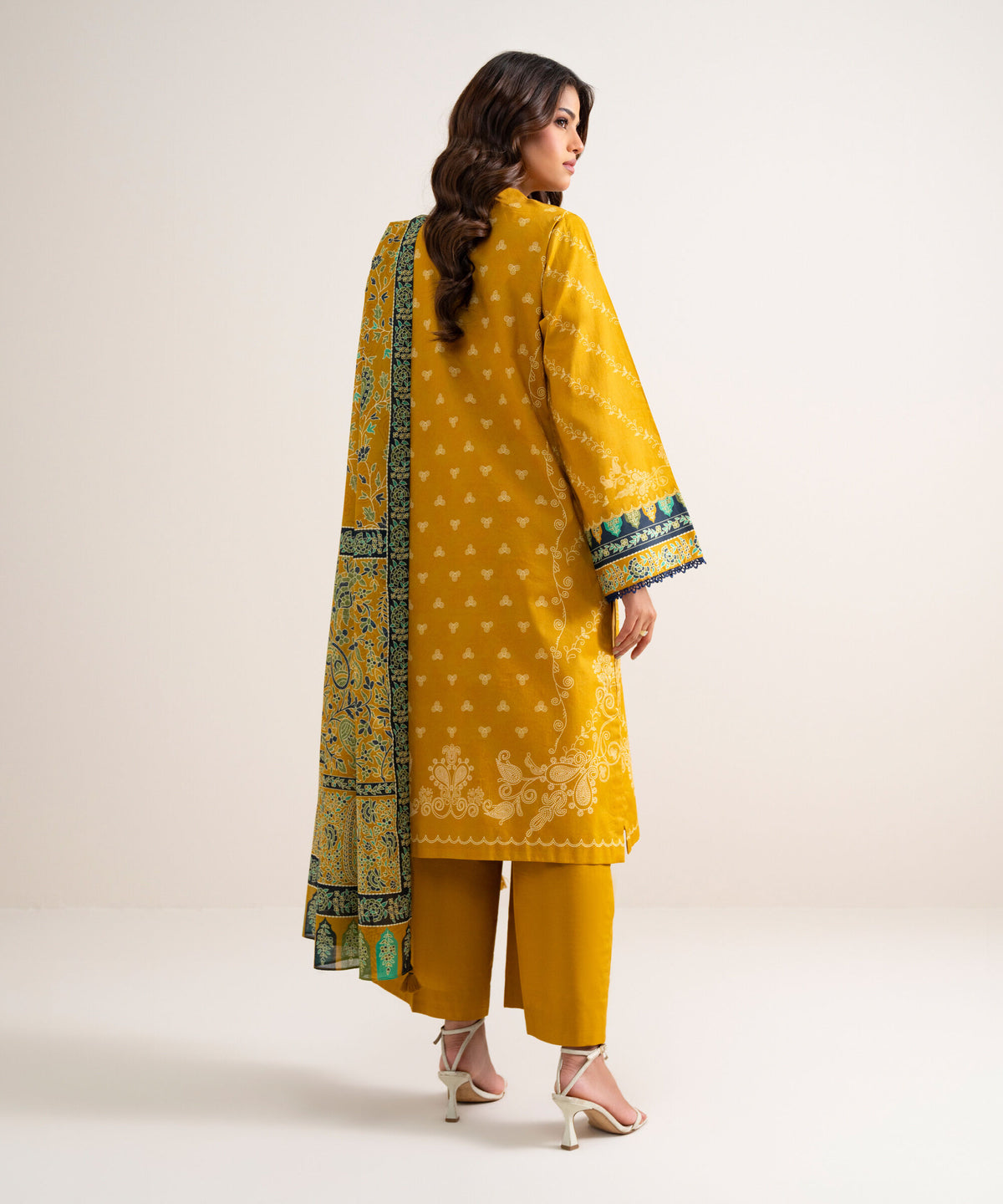 3 Piece - Printed Lawn Suit U3PDYS26V812