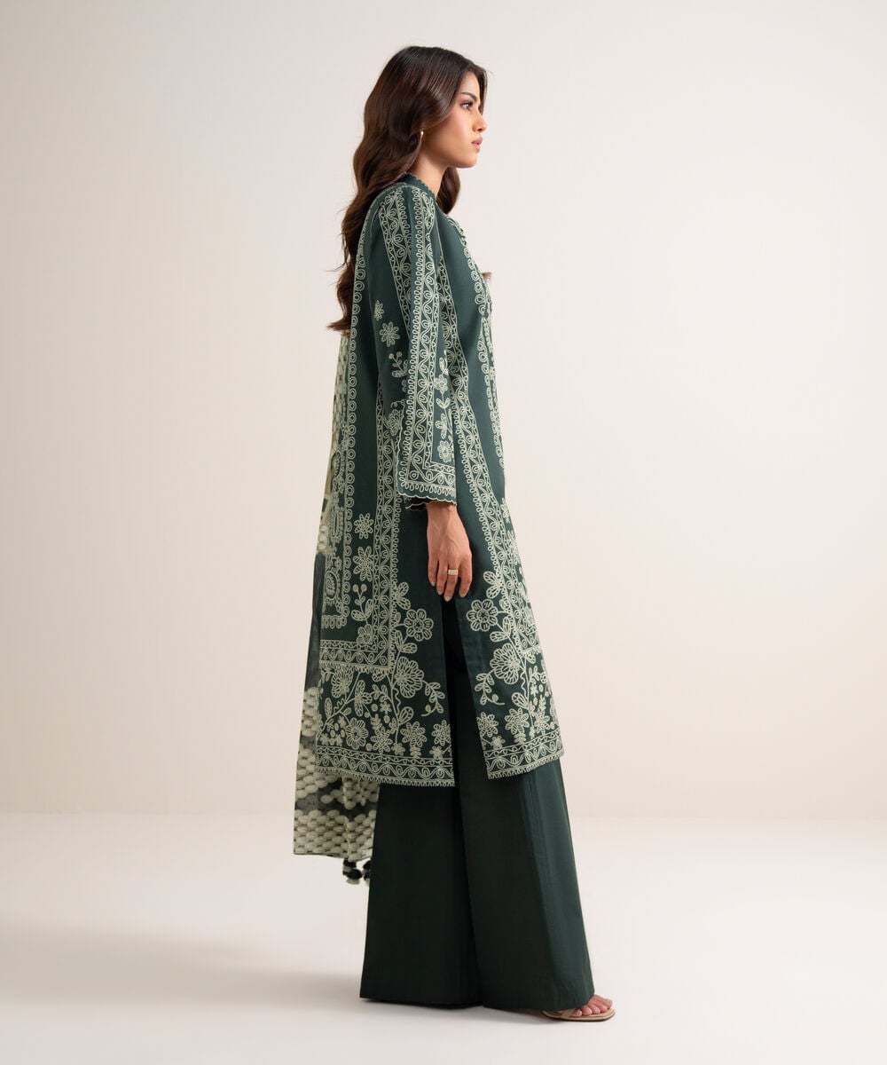 3 Piece - Printed Lawn Suit U3PDYS26V814