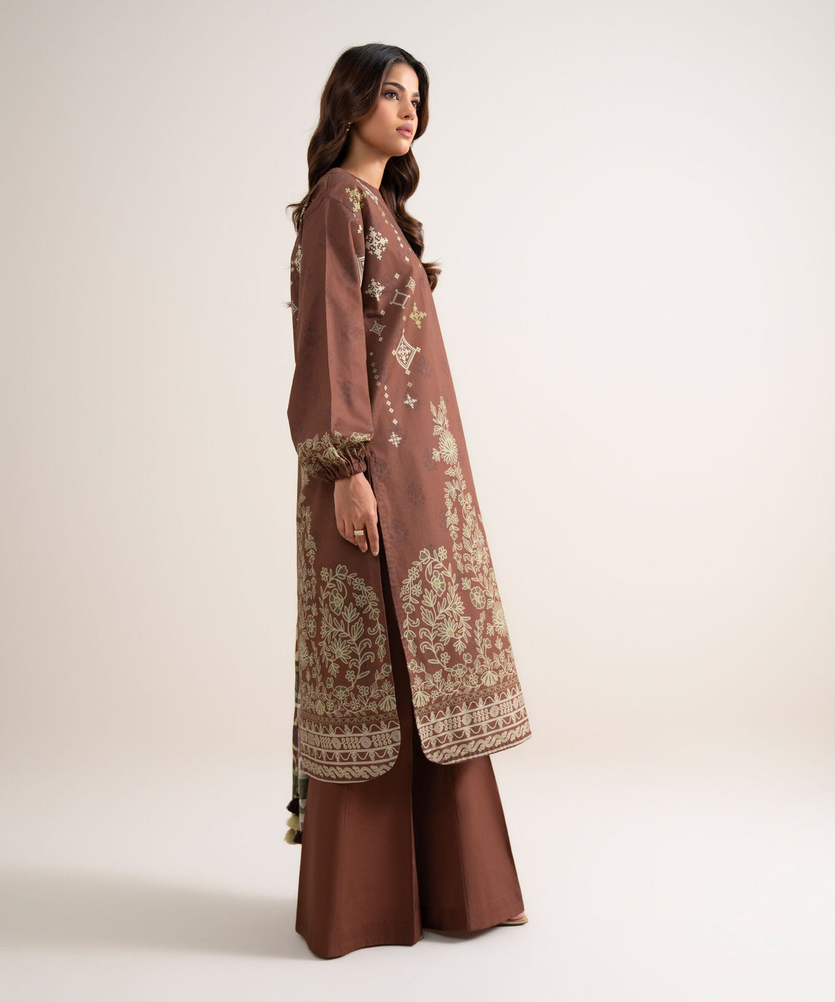 3 Piece - Printed Lawn Suit U3PDYS26V815