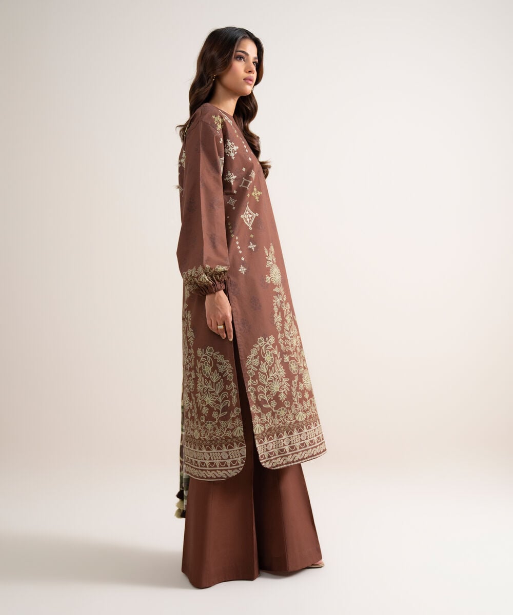 3 Piece - Printed Lawn Suit U3PDYS26V815