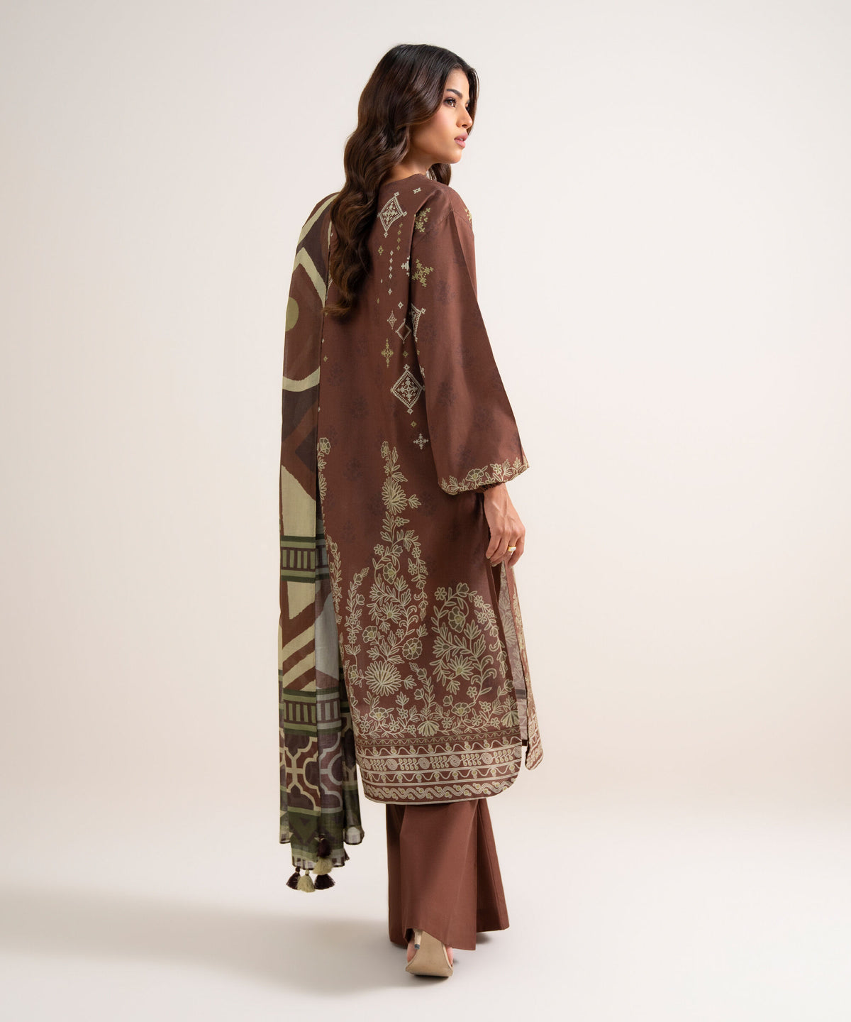 3 Piece - Printed Lawn Suit U3PDYS26V815