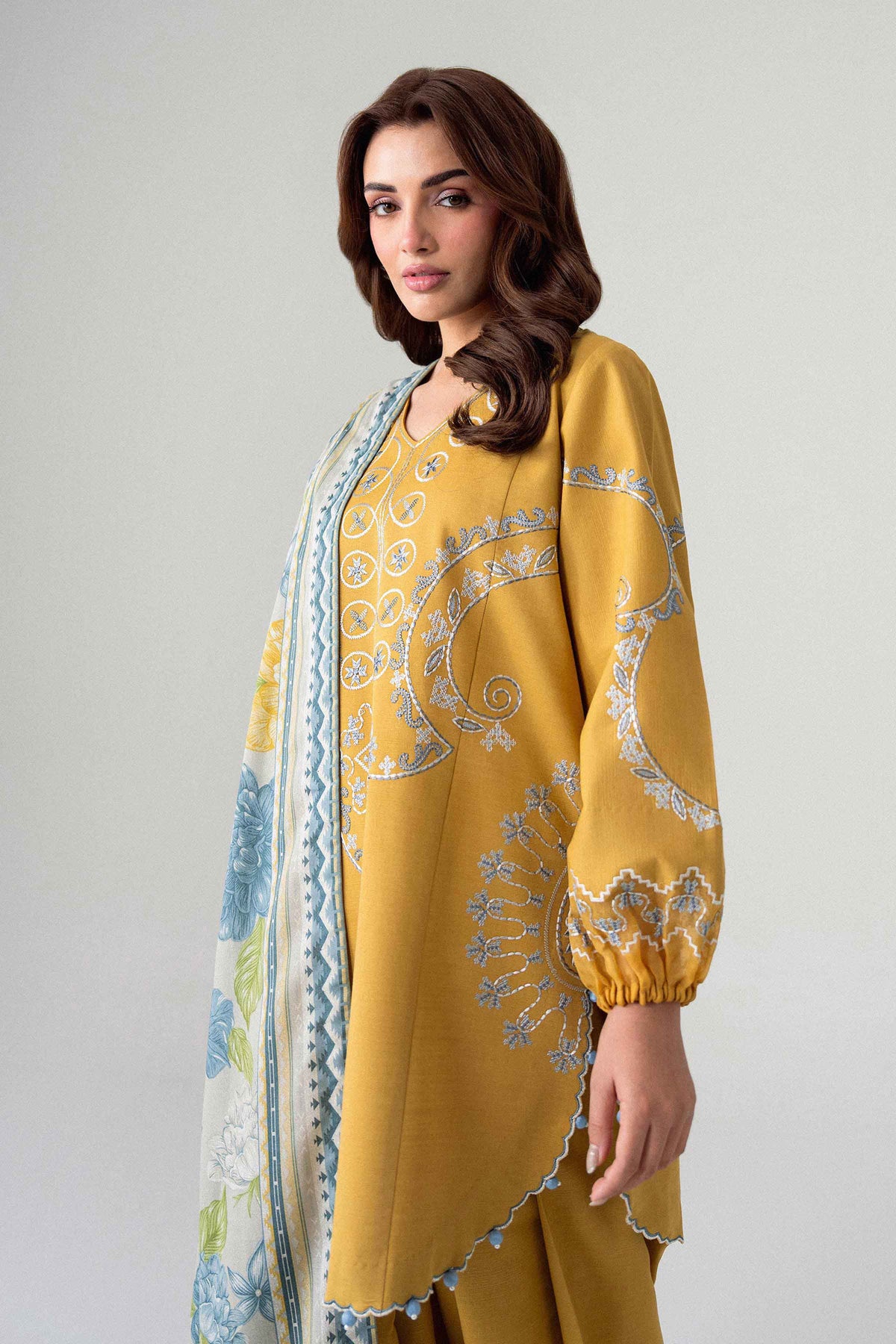 3 Piece - Printed Embroidered Suit - U3PE-NISHA26WV1-106