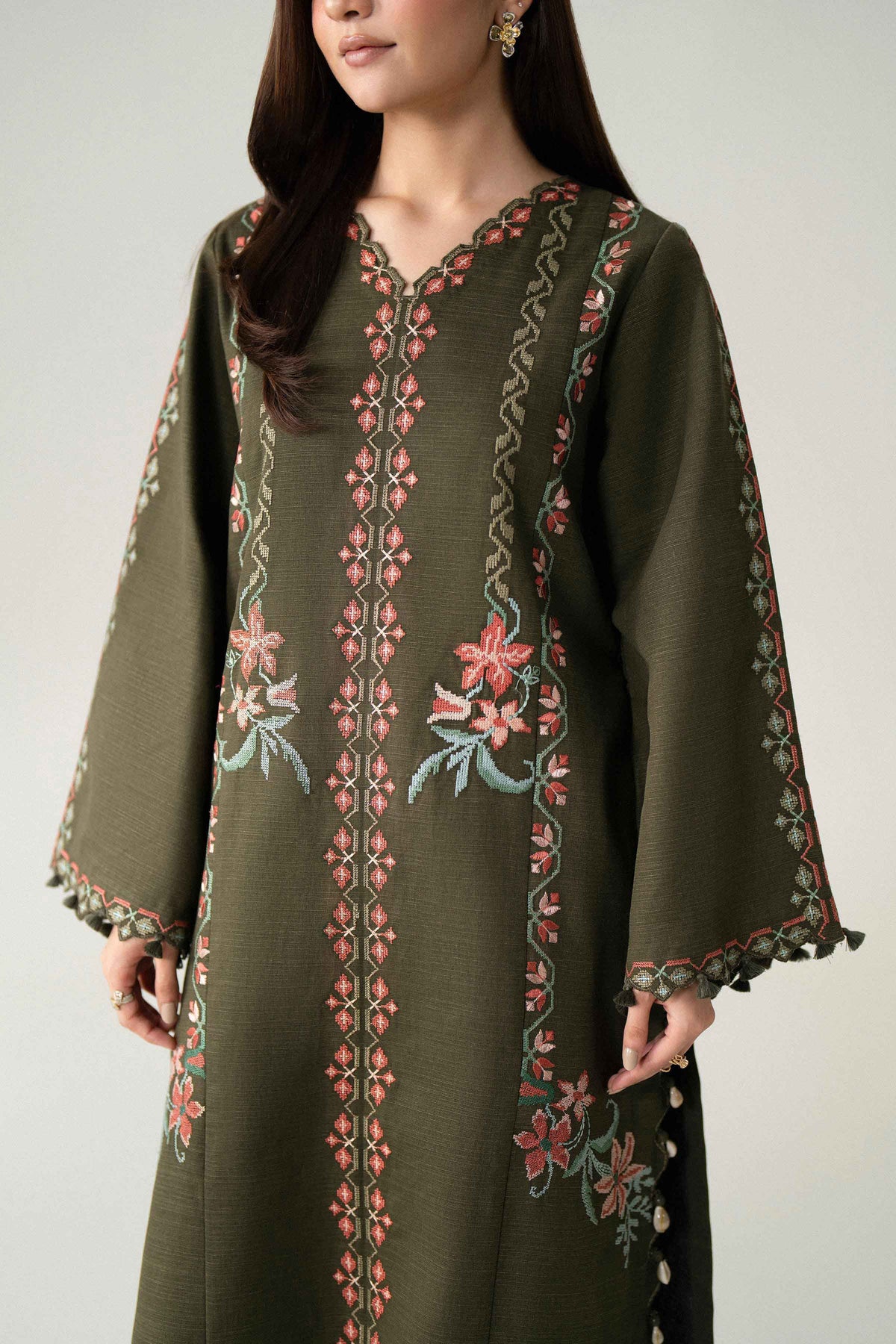 3 Piece - Printed Embroidered Suit - U3PE-NISHA26WV1-113