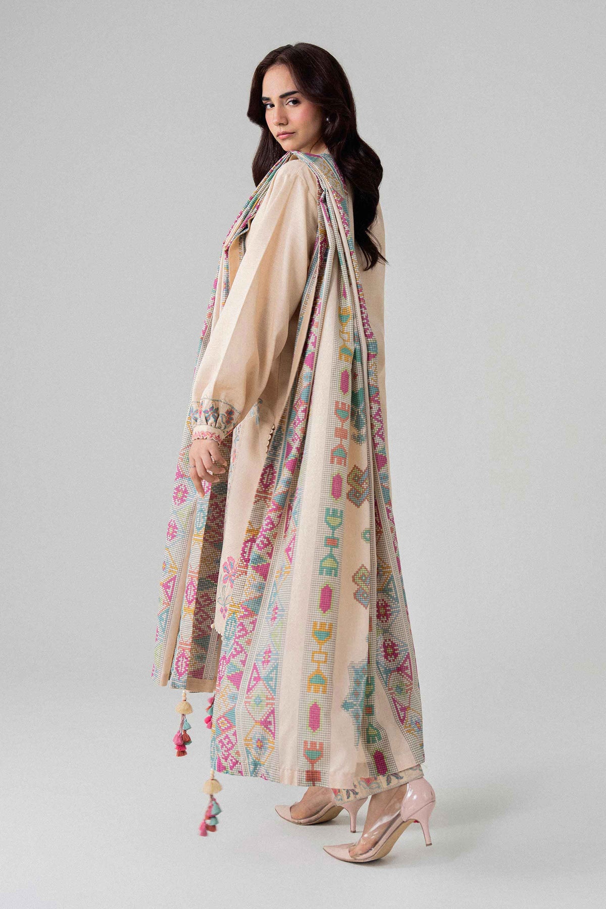 3 Piece - Printed Embroidered Suit - U3PE-NISHA26WV1-115