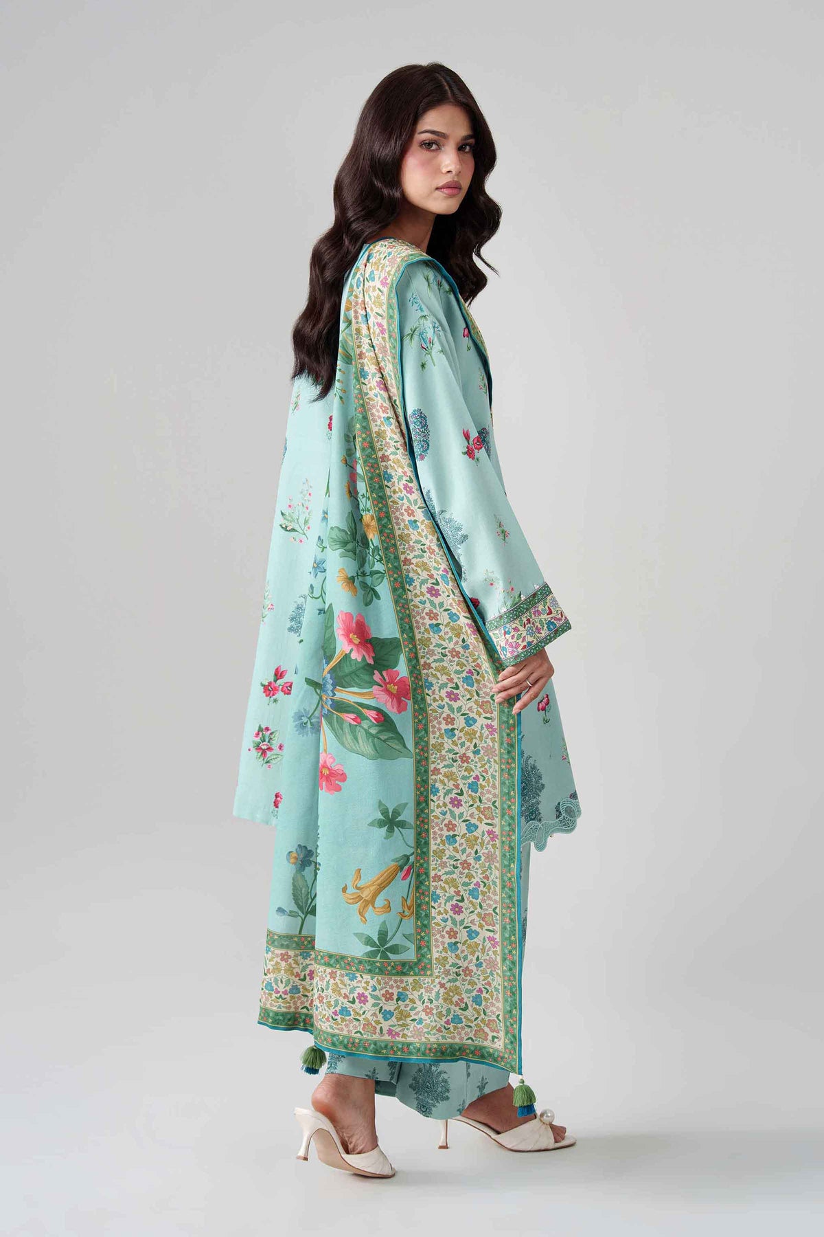 3 Piece - Digital Printed Embroidered Suit - U3PE-NISHA26WV1-118