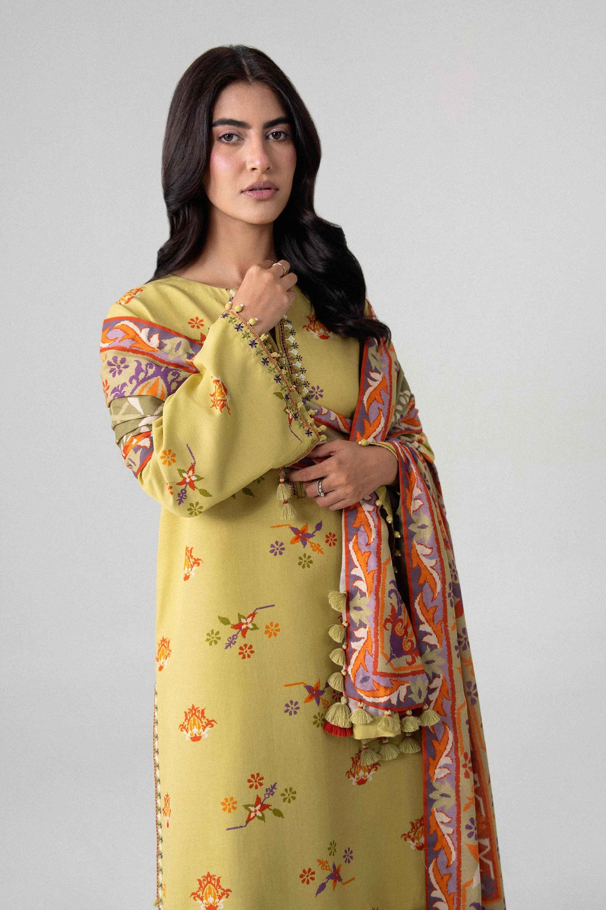 3 Piece - Printed Embroidered Suit - U3PE-NISHA26WV1-131