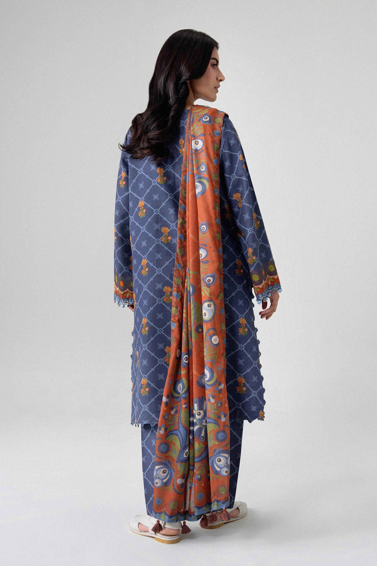 3 Piece - Printed Embroidered Suit - U3PE-NISHA26WV1-134