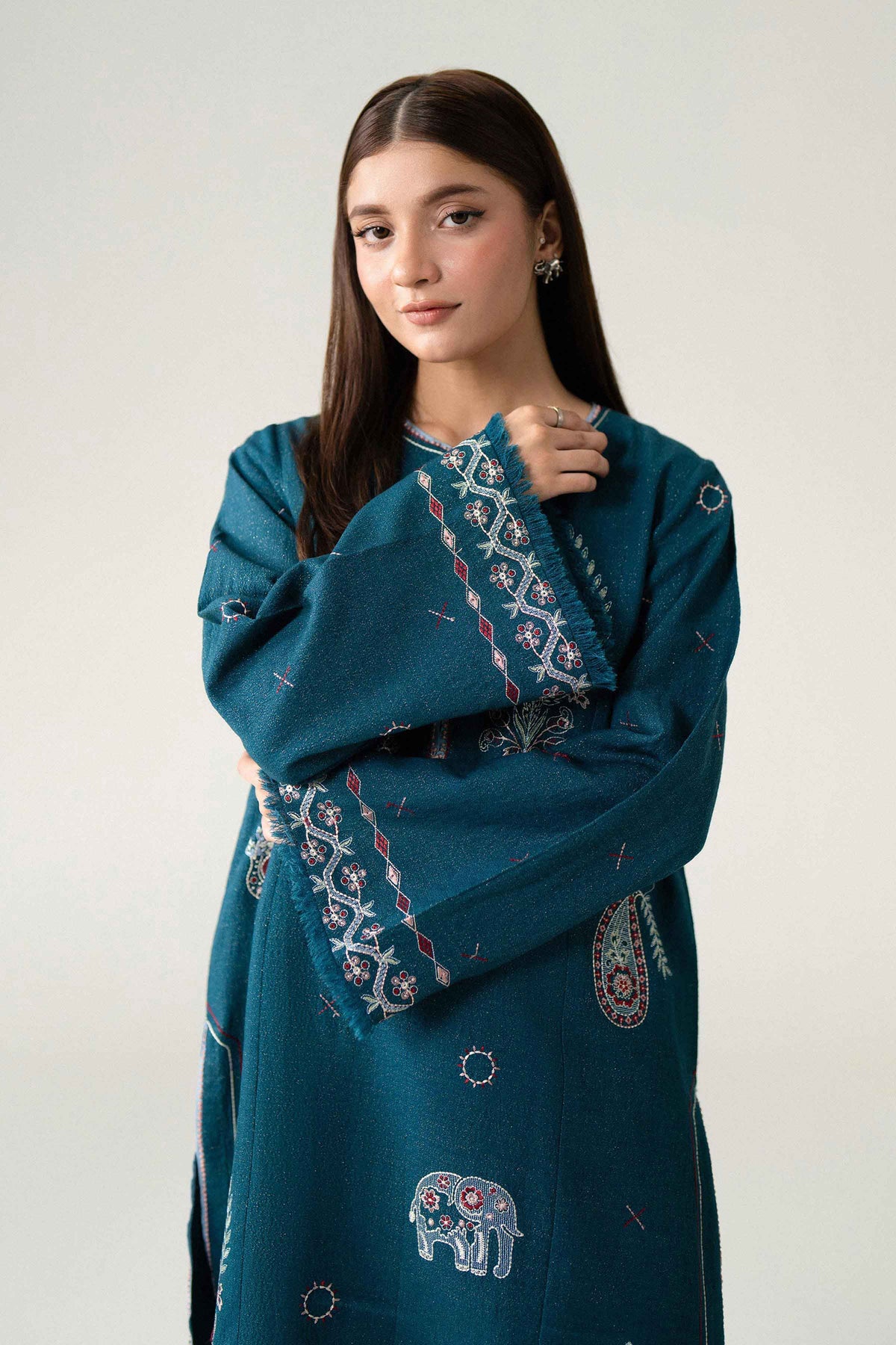 2 Piece - Embroidered Suit - U3PE-NISHA26WV1-150