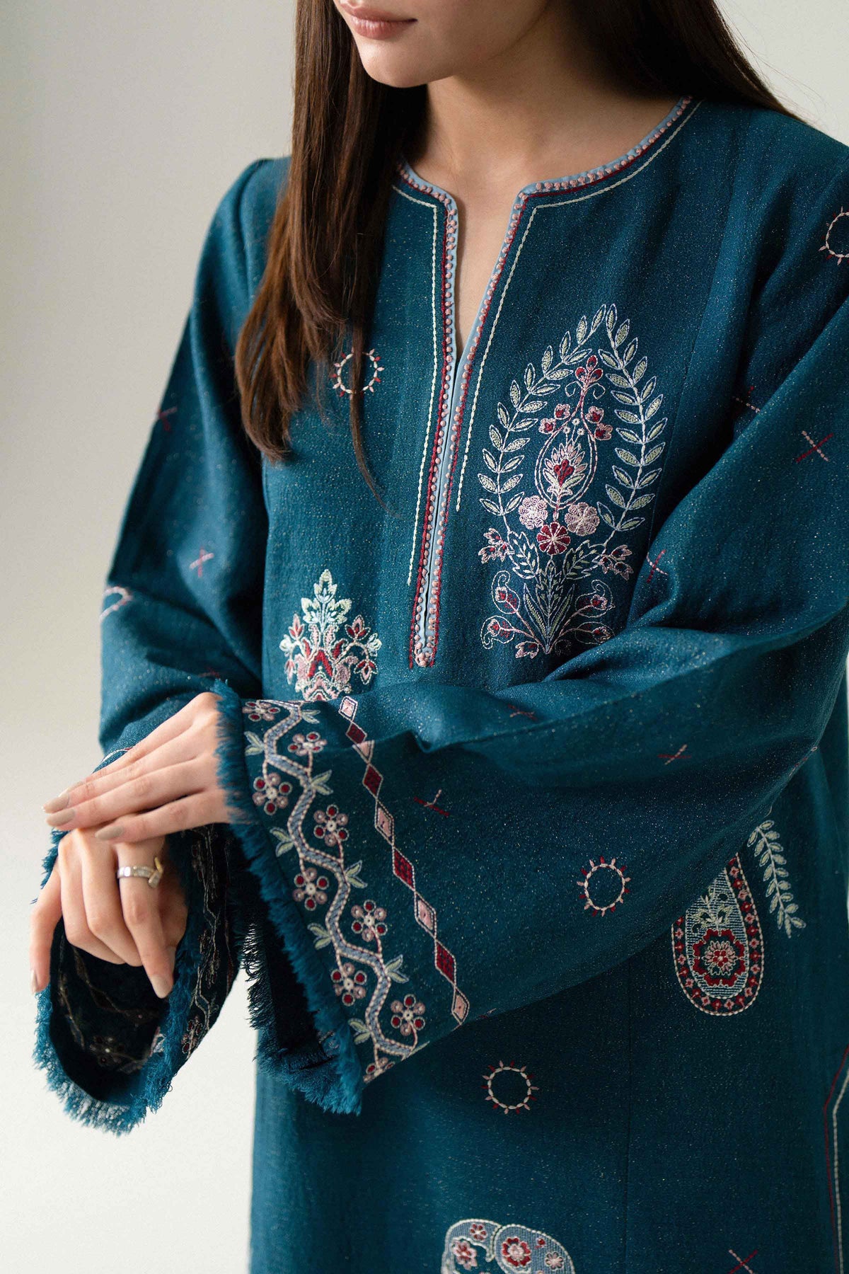2 Piece - Embroidered Suit - U3PE-NISHA26WV1-150