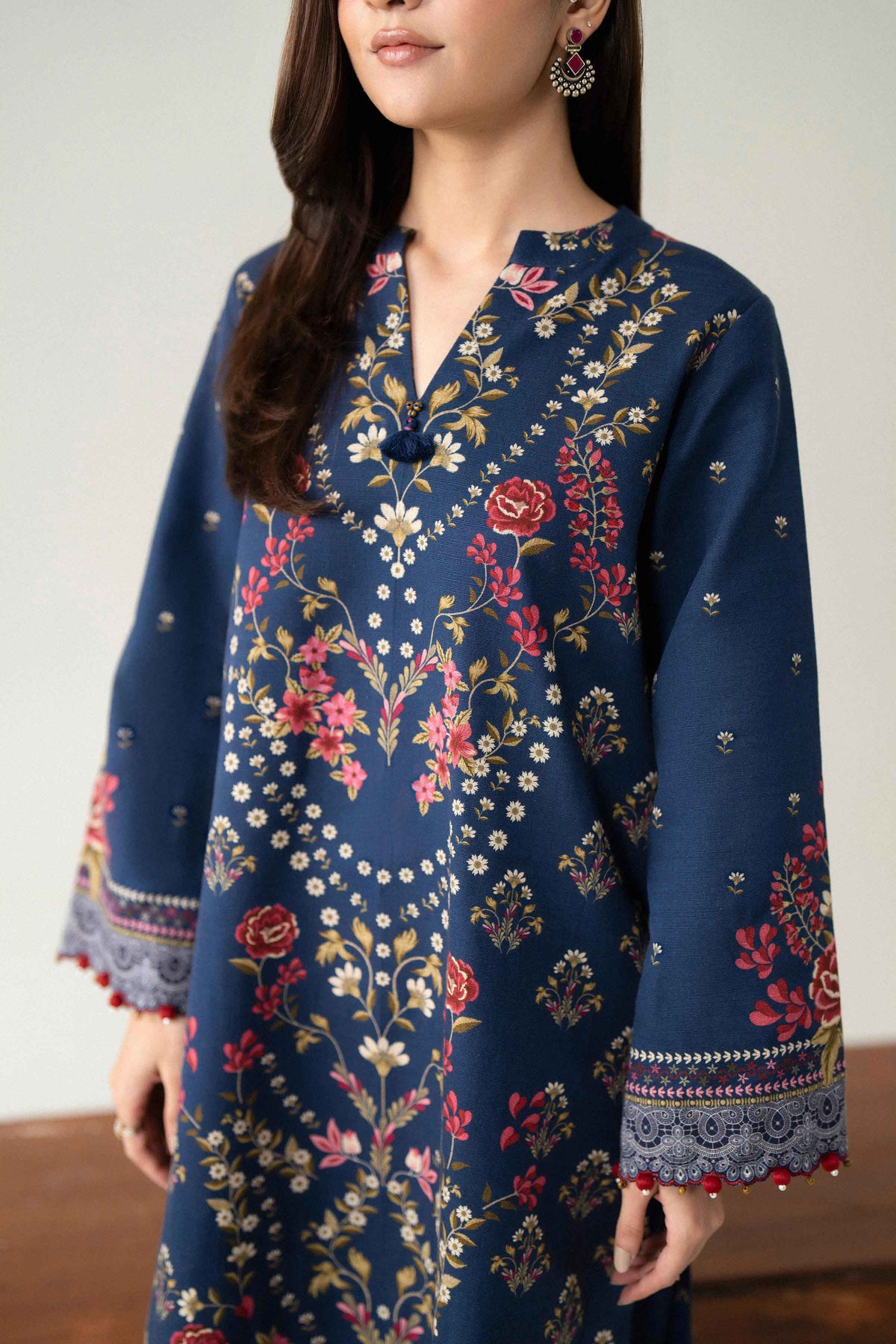 3 Piece - Digital Printed Embroidered Suit - U3PE-NISHA26WV1-151