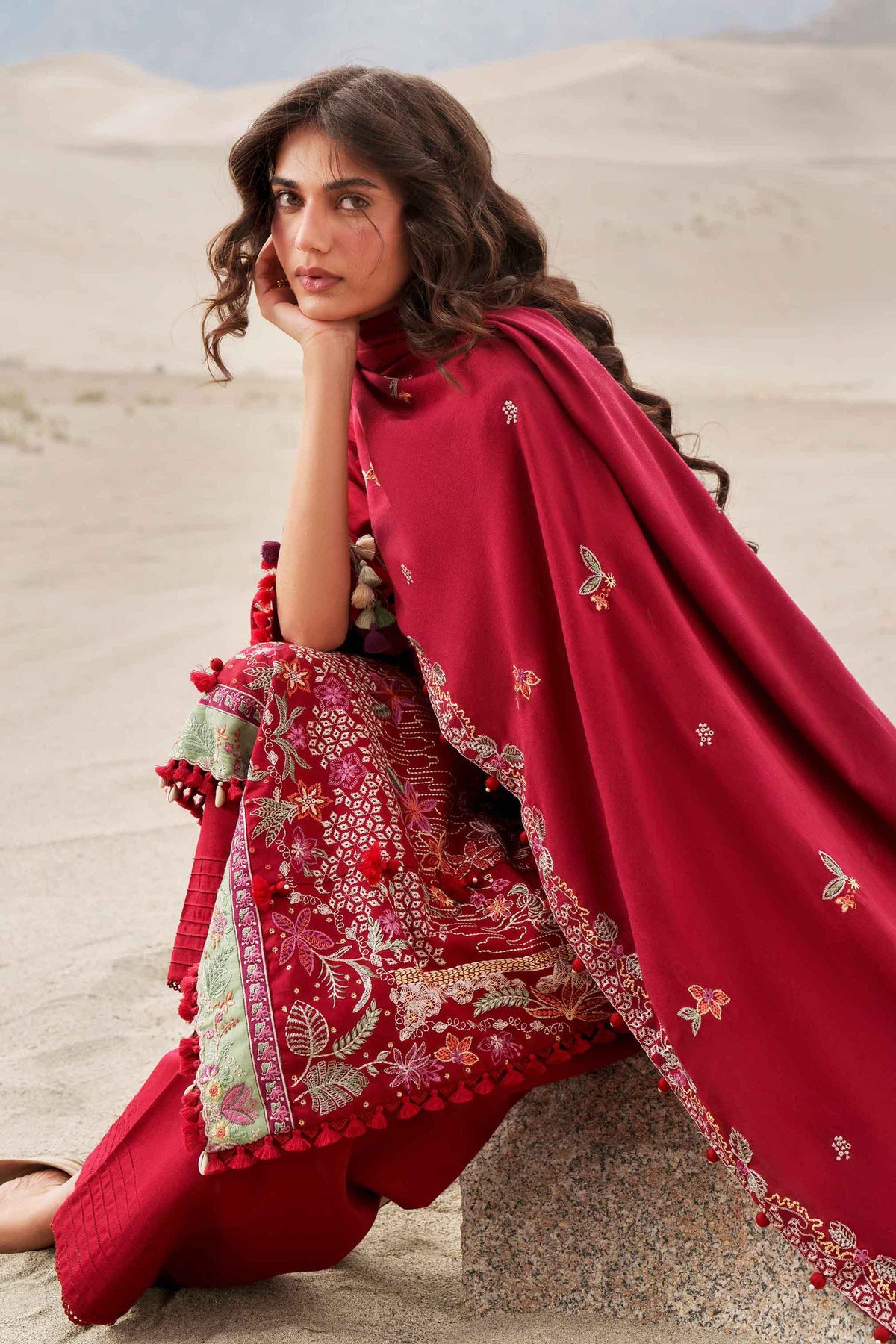 3 Piece - Printed Embroidered Suit - U3PE-NISHA26WV1-178