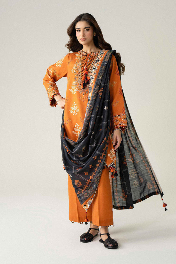 3 Piece - Printed Embroidered Suit - U3PE-NISHA26WV1-18