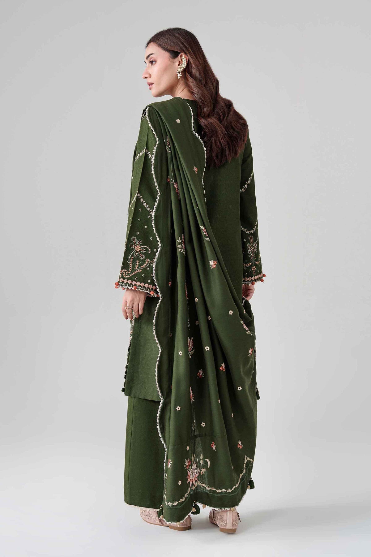 3 Piece - Printed Embroidered Suit - U3PE-NISHA26WV1-180