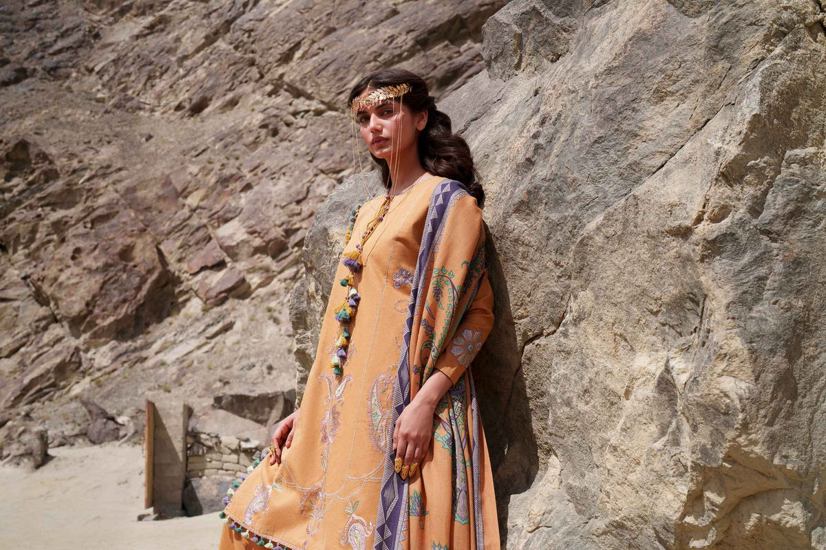 3 Piece - Printed Embroidered Suit - U3PE-NISHA26WV1-204