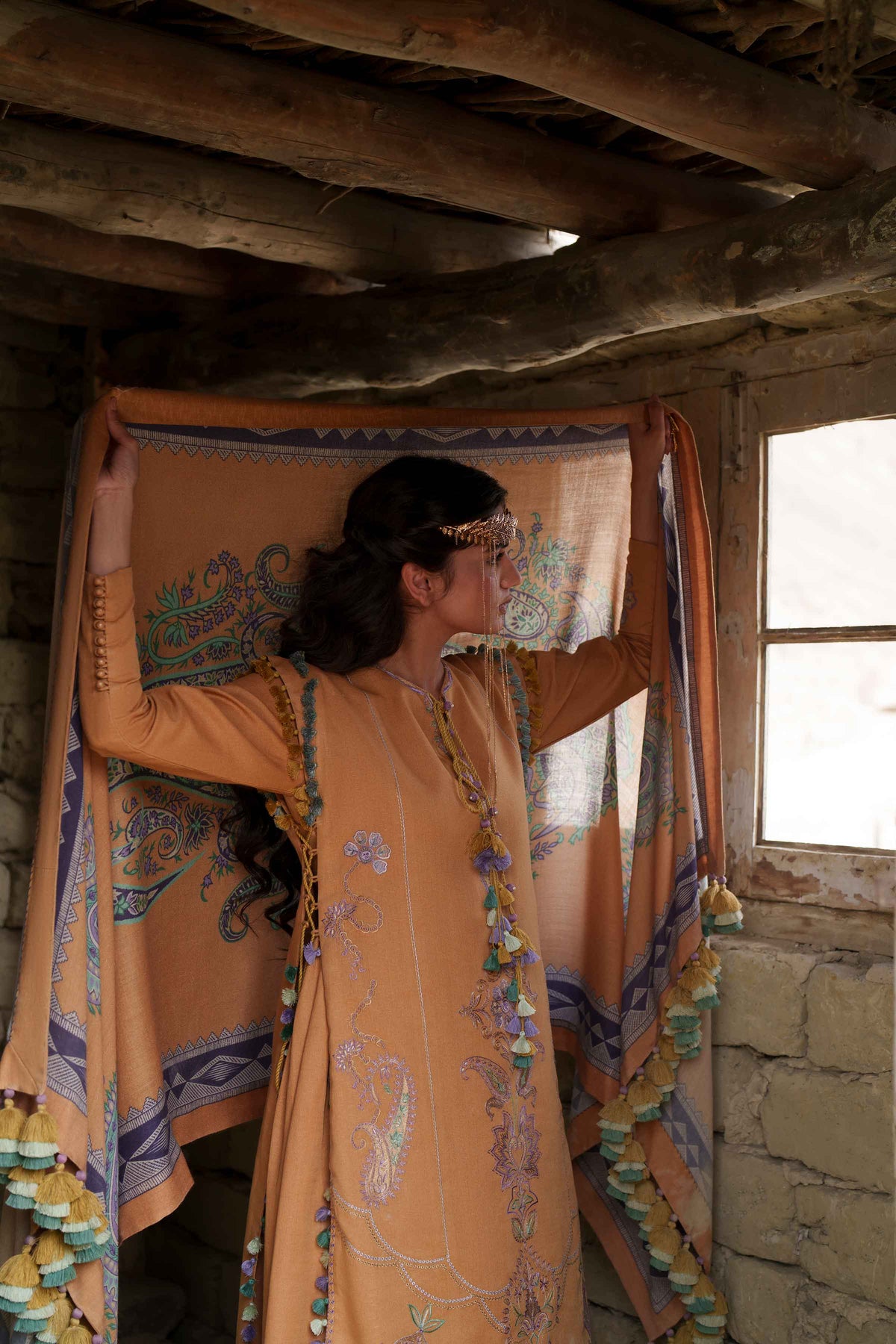 3 Piece - Printed Embroidered Suit - U3PE-NISHA26WV1-204