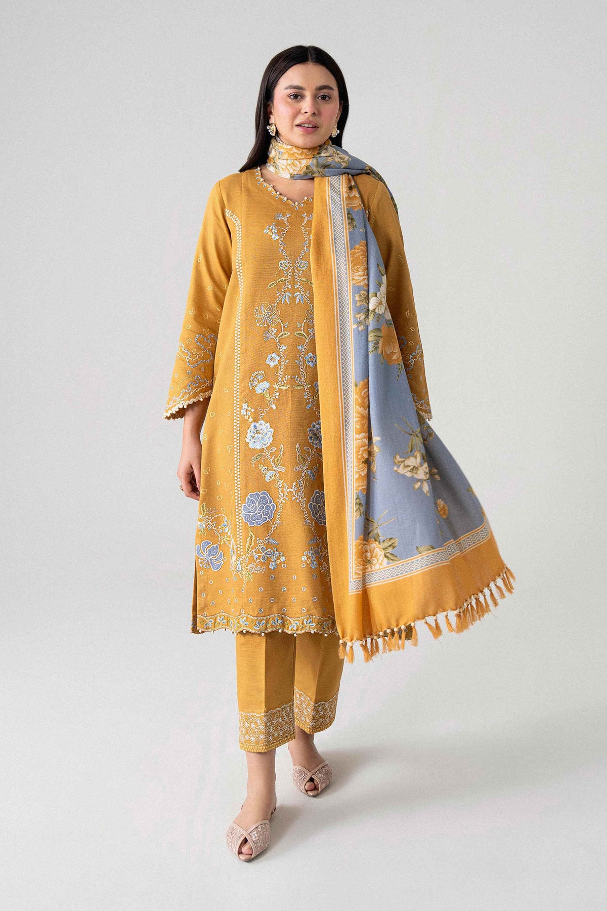 3 Piece - Printed Embroidered Suit - U3PE-NISHA26WV1-209