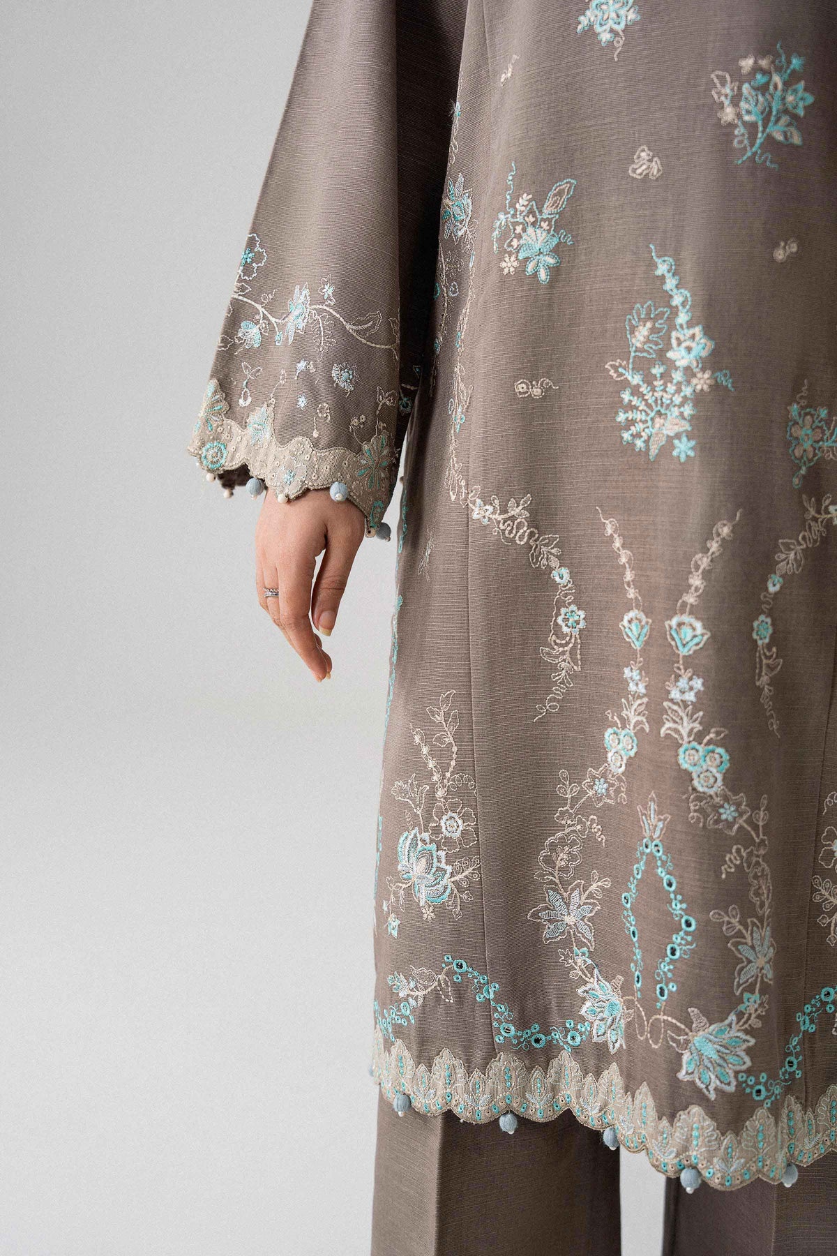 3 Piece - Printed Embroidered Suit - U3PE-NISHA26WV1-210