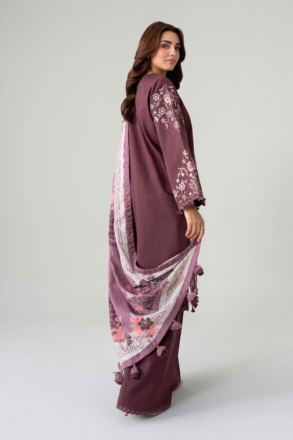 3 Piece - Printed Embroidered Suit - U3PE-NISHA26WV1-222
