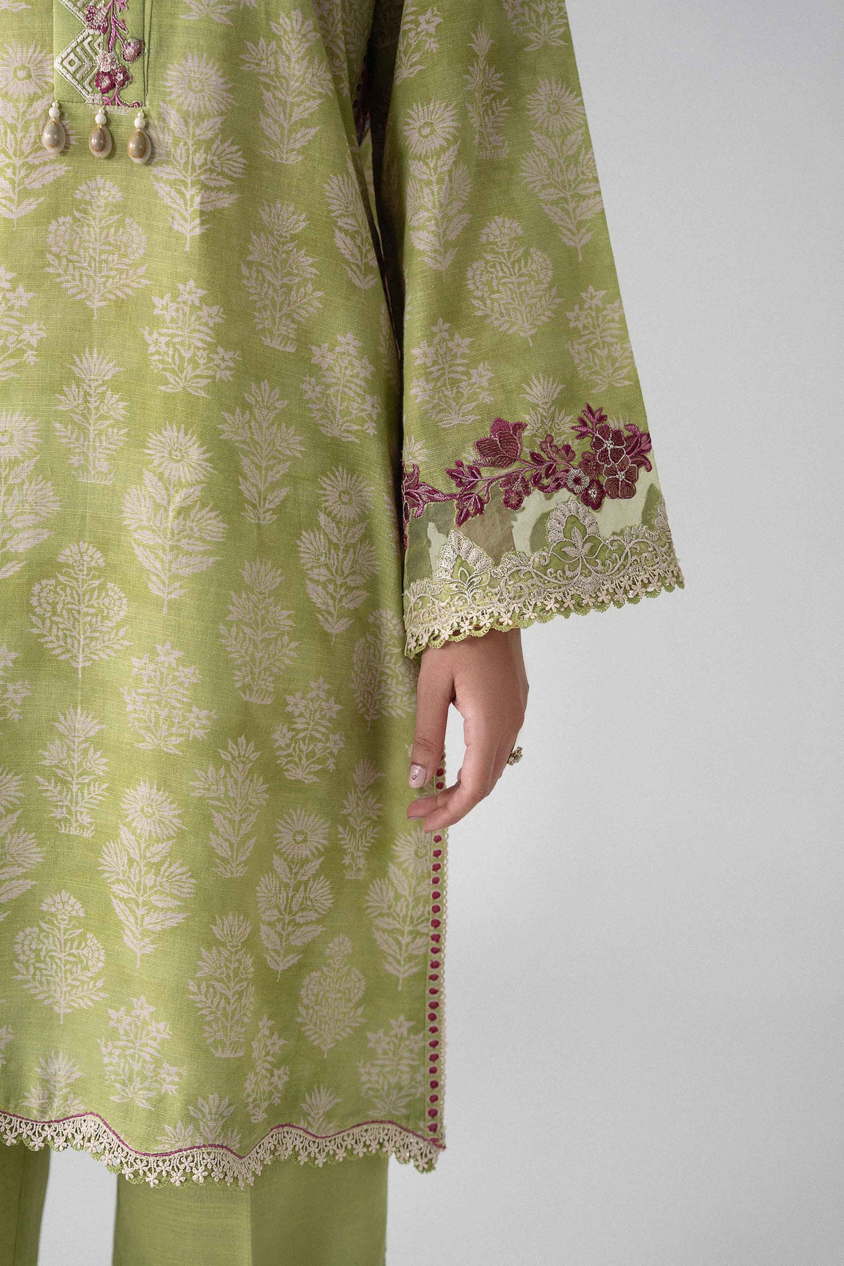 3 Piece - Printed Embroidered Suit - U3PE-NISHA26WV1-23