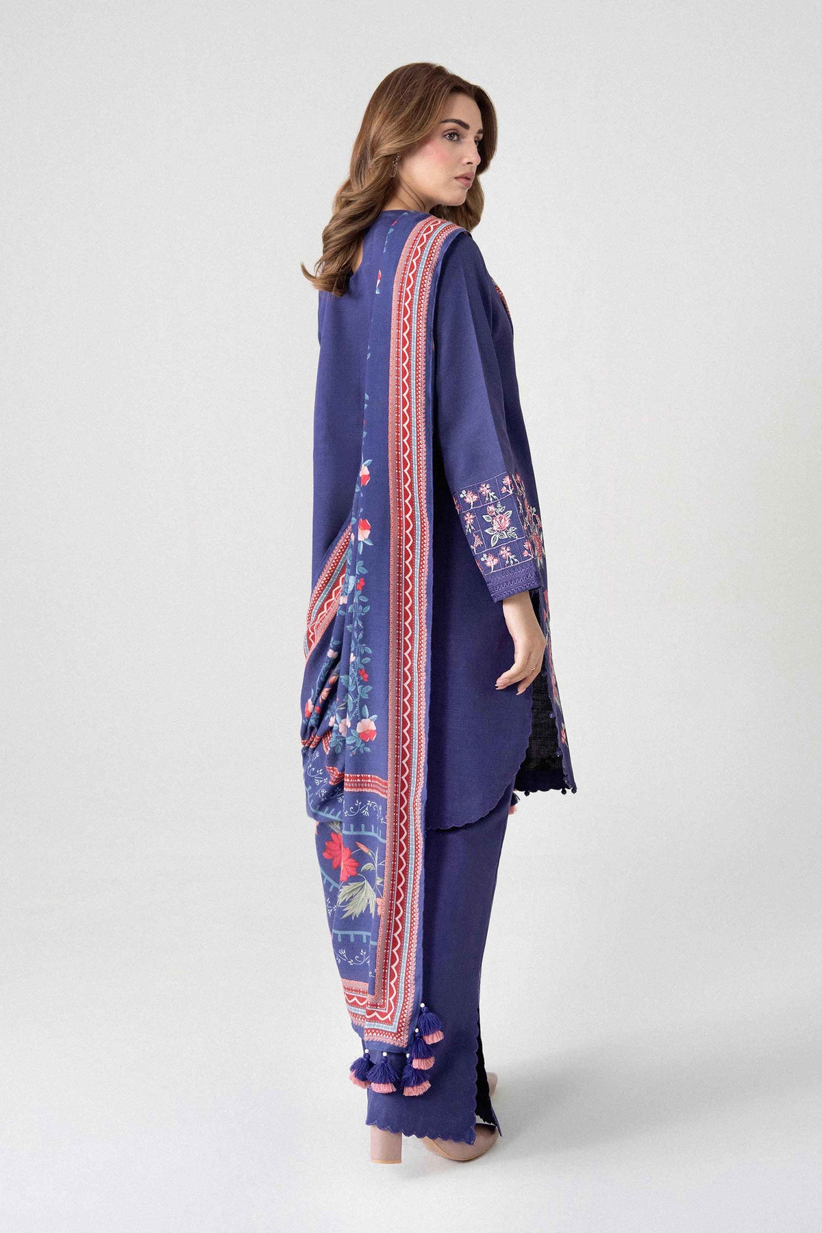 3 Piece - Digital Printed Embroidered Suit - U3PE-NISHA26WV1-233