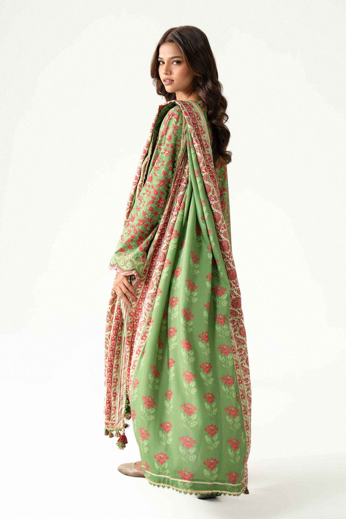 3 Piece - Printed Embroidered Suit - U3PE-NISHA26WV1-3