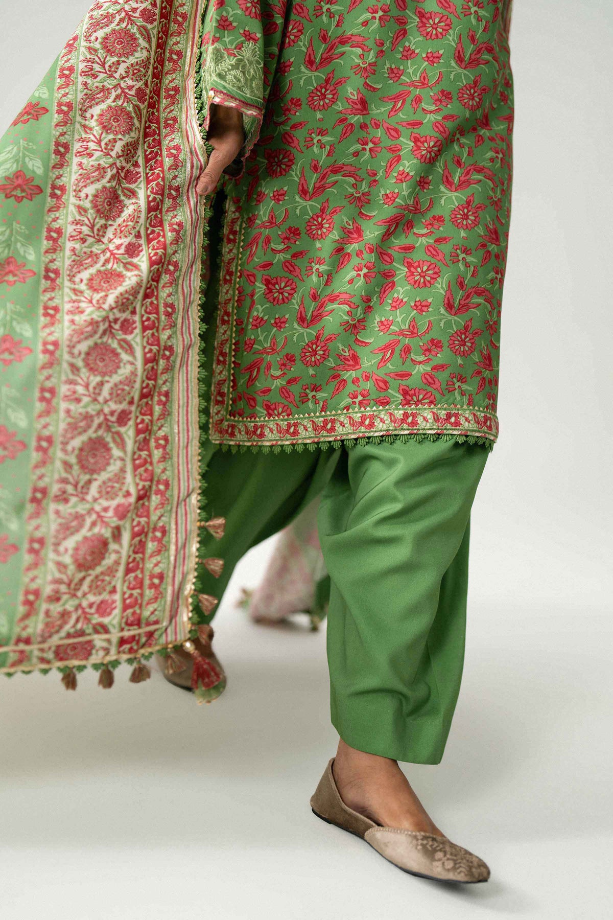3 Piece - Printed Embroidered Suit - U3PE-NISHA26WV1-3