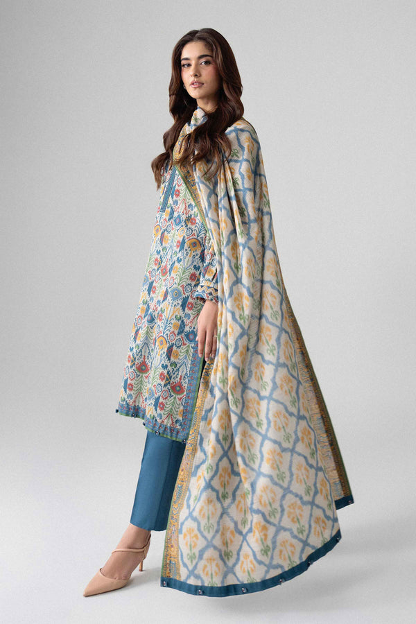 3 Piece - Printed Embroidered Suit - U3PE-NISHA26WV1-39