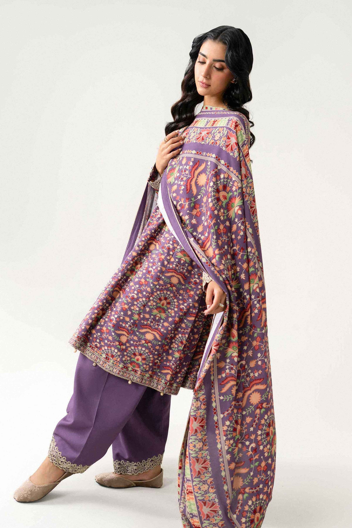 3 Piece - Printed Embroidered Suit - U3PE-NISHA26WV1-41
