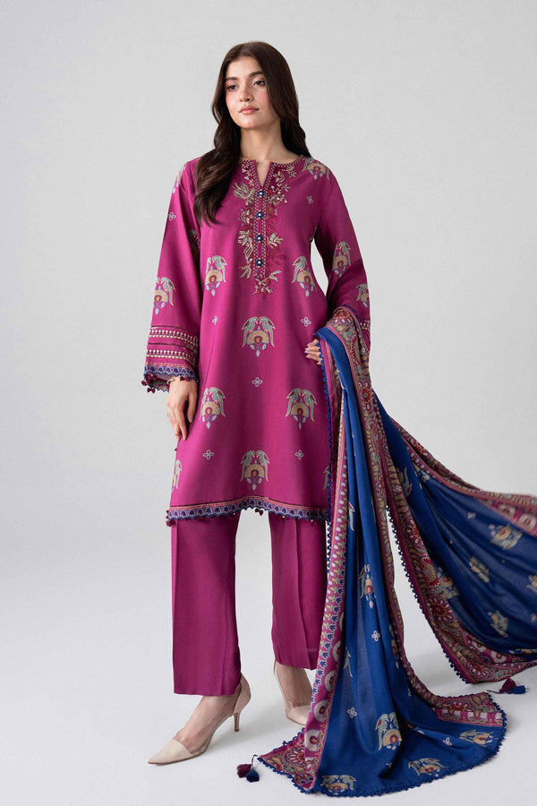 3 Piece - Printed Embroidered Suit - U3PE-NISHA26WV1-7