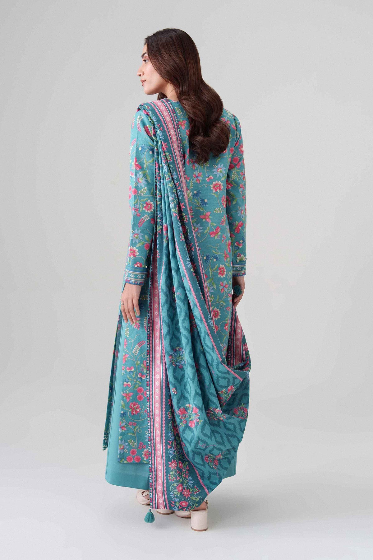 3 Piece - Printed Embroidered Suit - U3PE-NISHA26WV1-89