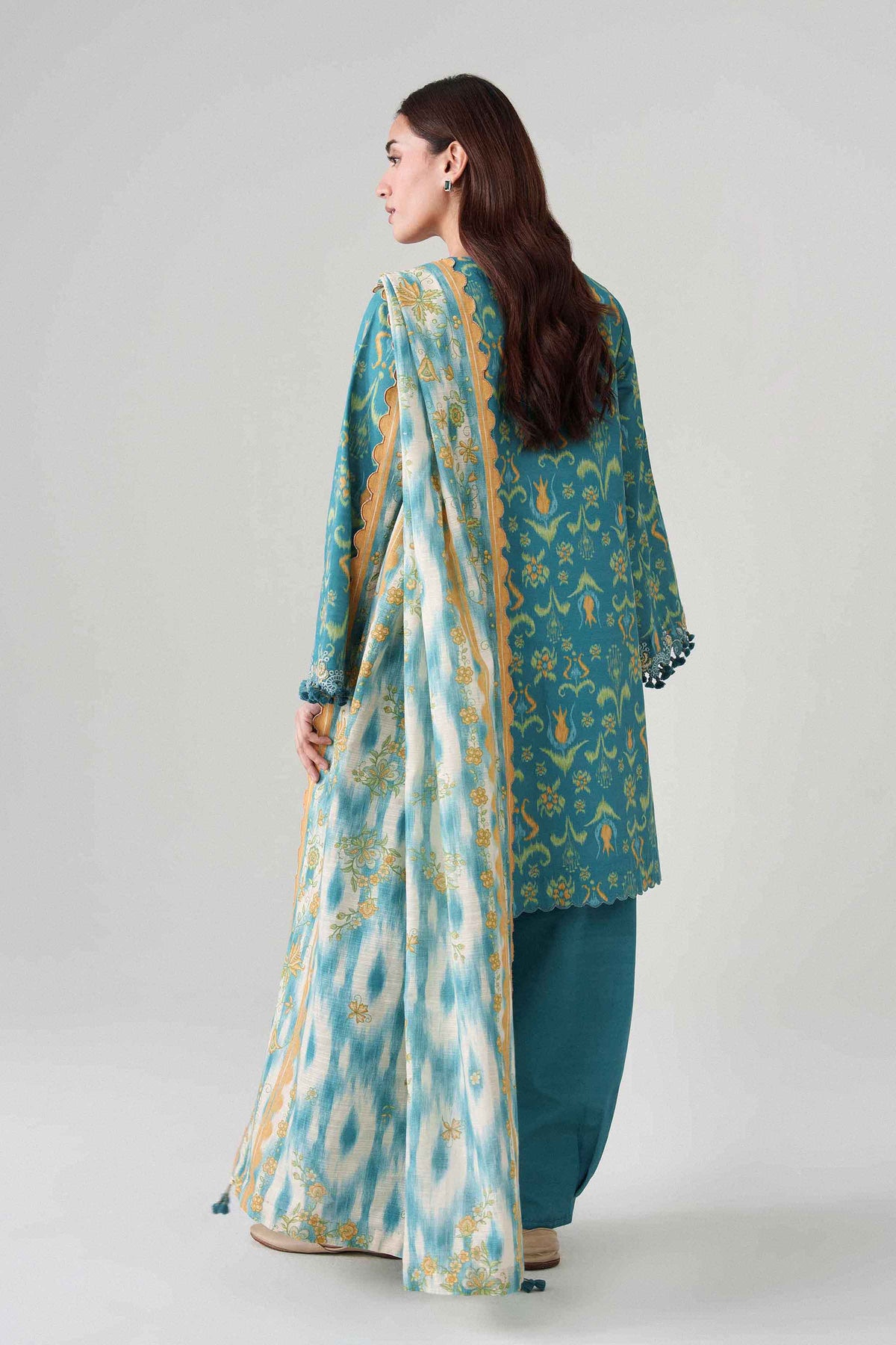 3 Piece - Printed Embroidered Suit - U3PE-NISHA26WV1-91