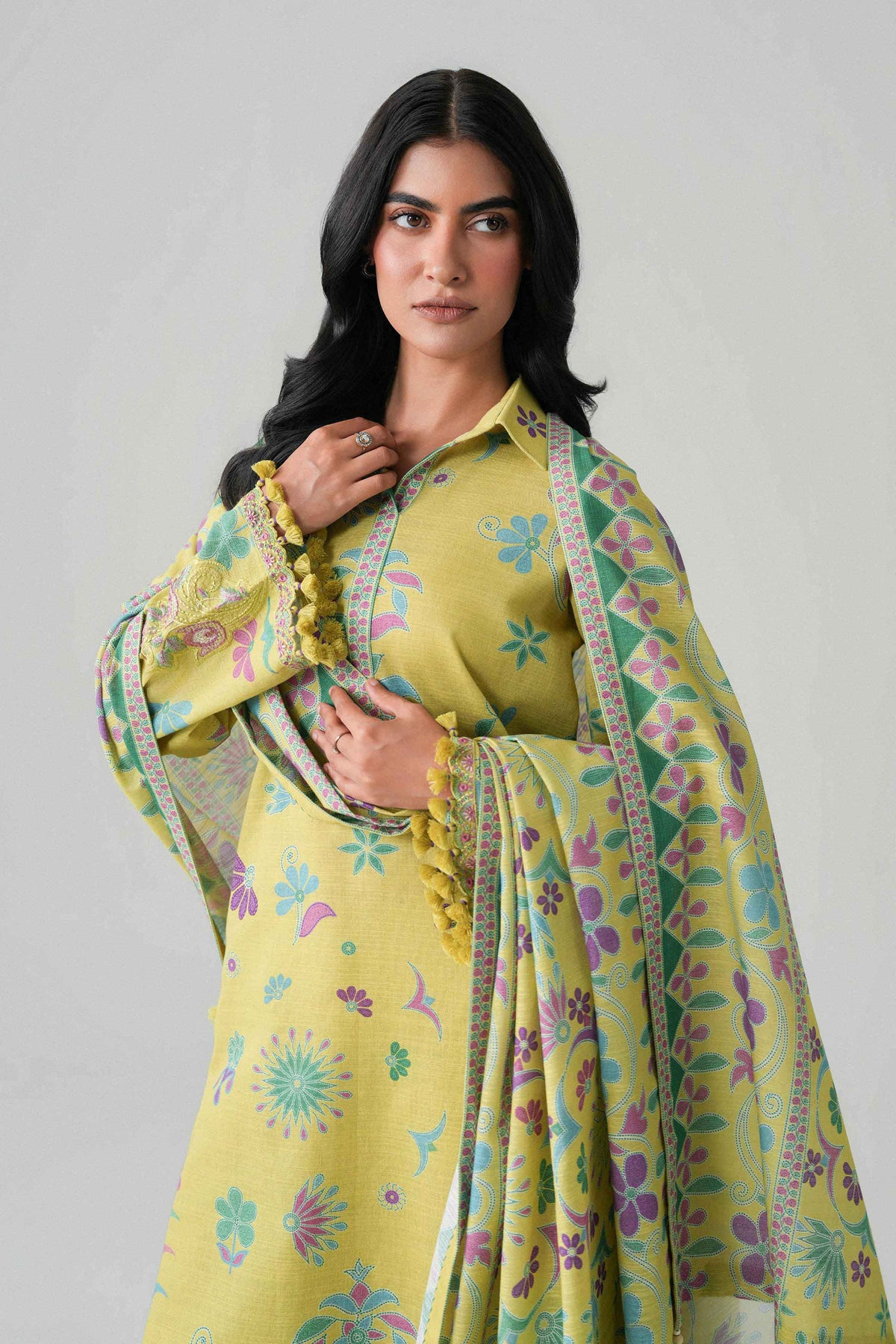 3 Piece - Printed Embroidered Suit - U3PE-NISHA26WV1-94