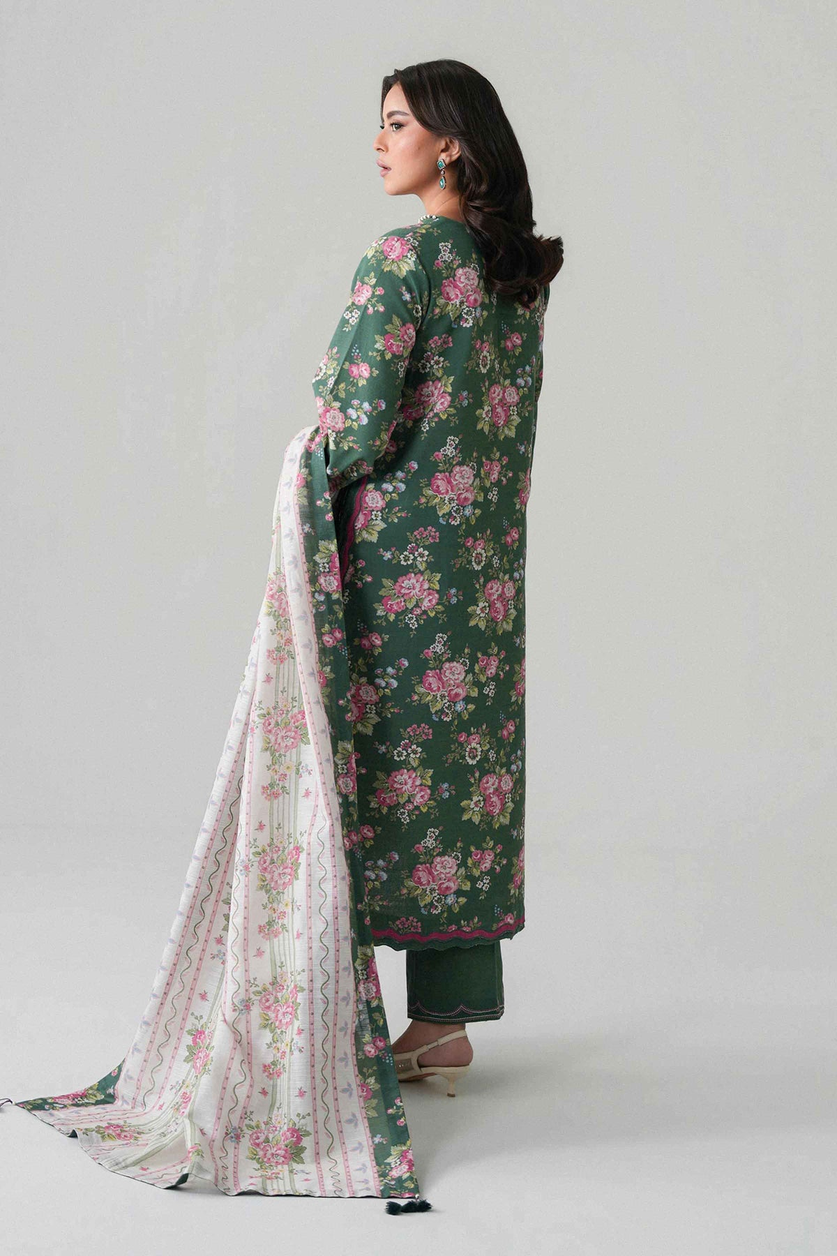 3 Piece - Printed Embroidered Suit - U3PE-NISHA26WV1-98