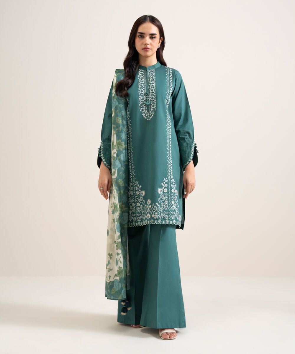 3 Piece - Embroidered Lawn Suit U3PEADD26V11