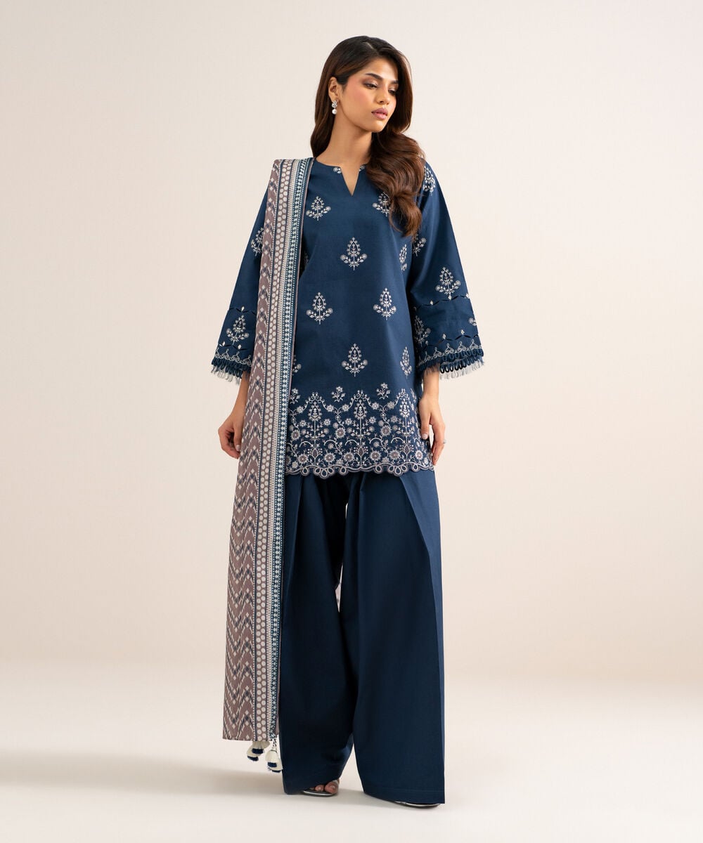 3 Piece - Embroidered Lawn Suit U3PEADD26V18