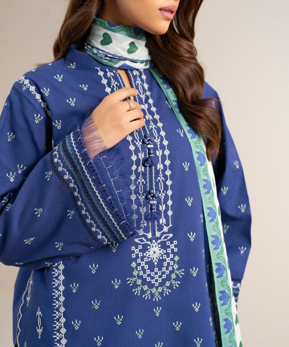 3 Piece - Embroidered Lawn Suit U3PEADD26V19