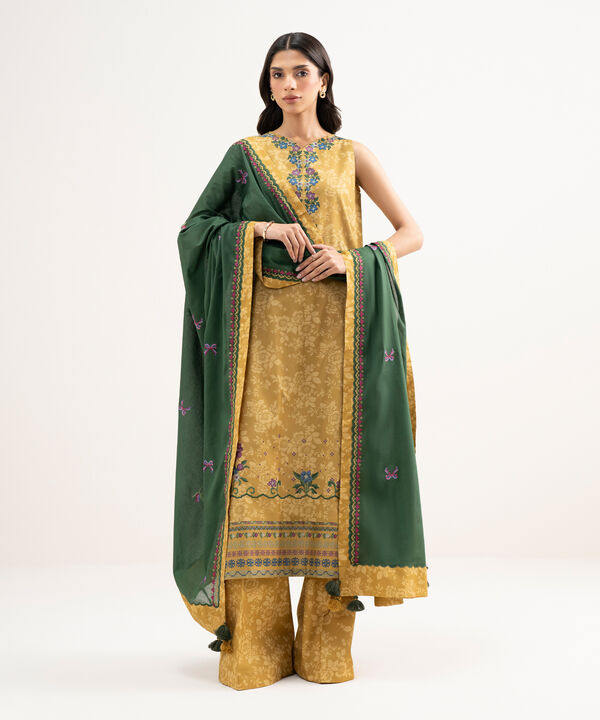 3 Piece - Embroidered Lawn Suit