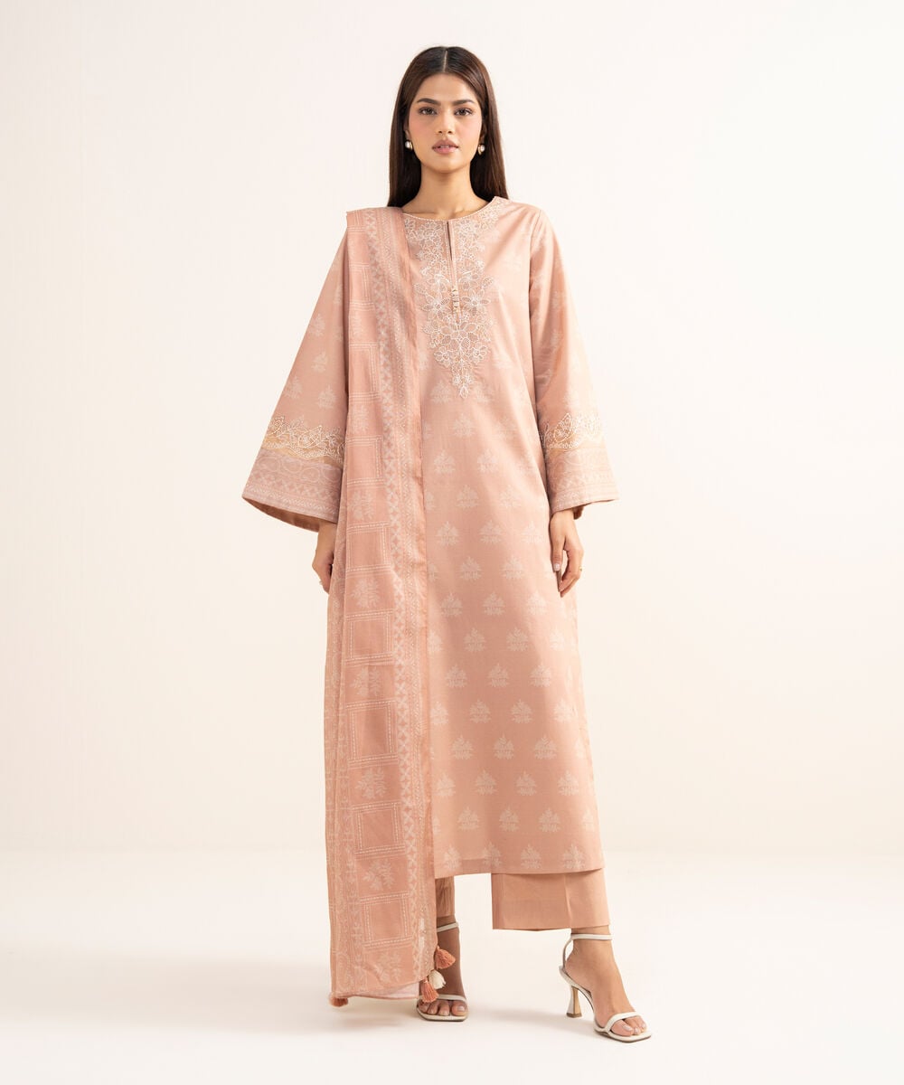 3 Piece - Embroidered Lawn Suit