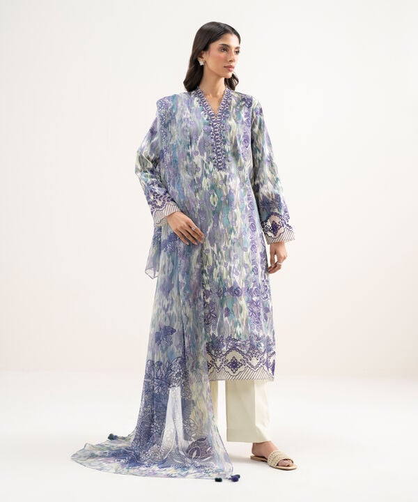 3 Piece - Embroidered Lawn Suit