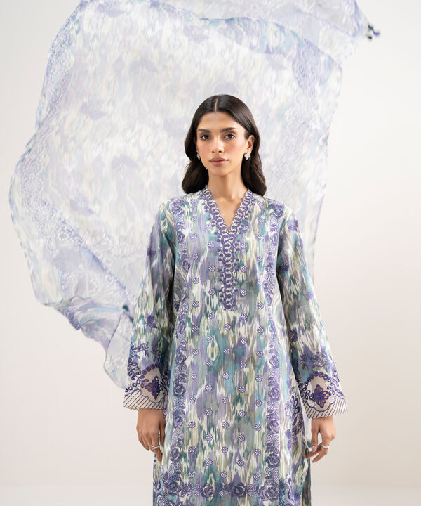 3 Piece - Embroidered Lawn Suit